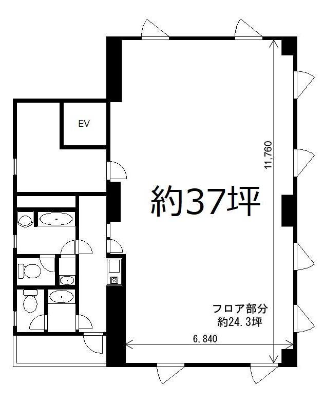 【テナントオフィス／巣鴨３】ランドマークビル 間取